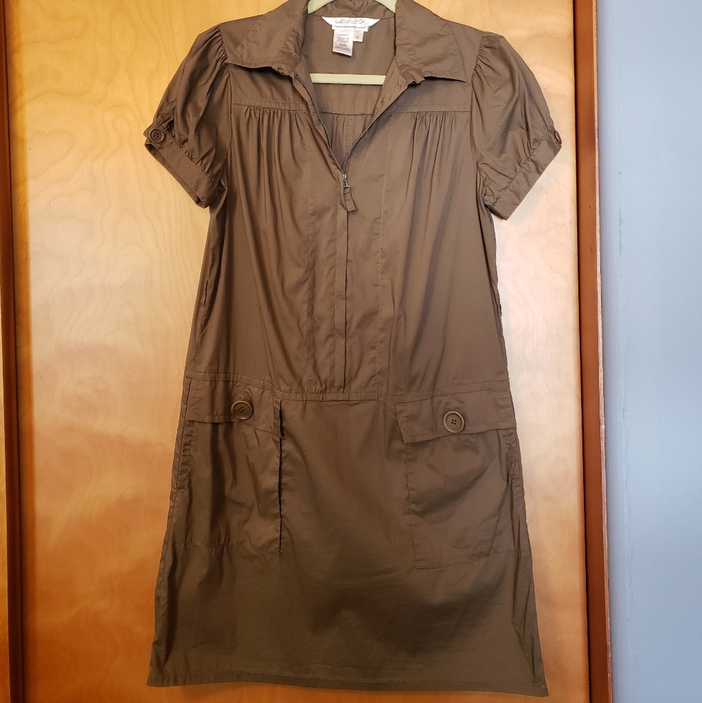 - MSSP olive dress with pockets